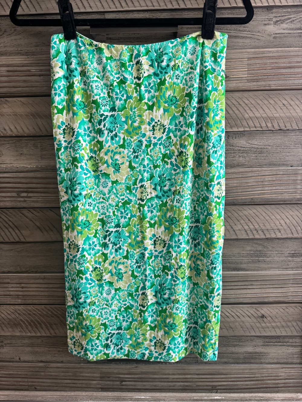 Amour Vert Vibrant Green Floral Slip Skirt